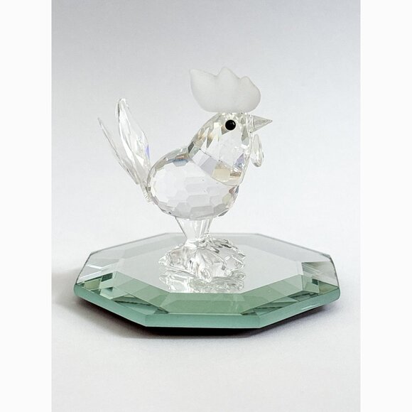 Swarovski - Rooster/Cockerel RETIRED Crystal & Frosted Figure - Picture 1 of 9